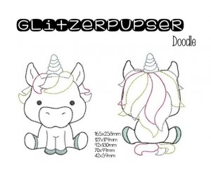 Stickserie - Glitzerpupser Doodle